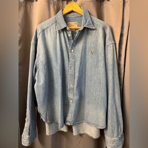 Ralph Lauren Polo Denim Button Down Shirt NWOT